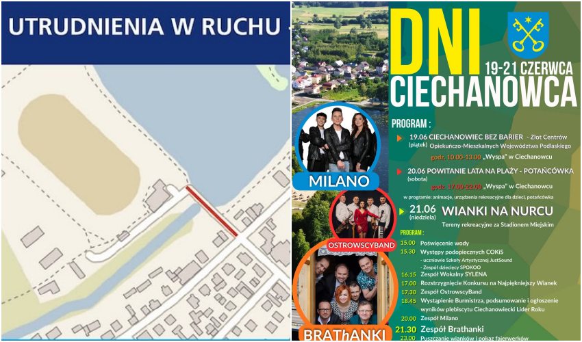 Ciechanowiec: Zamkną ulicę Stadion i plażę na „Wyspie”. Nadchodzą duże zmiany w ruchu