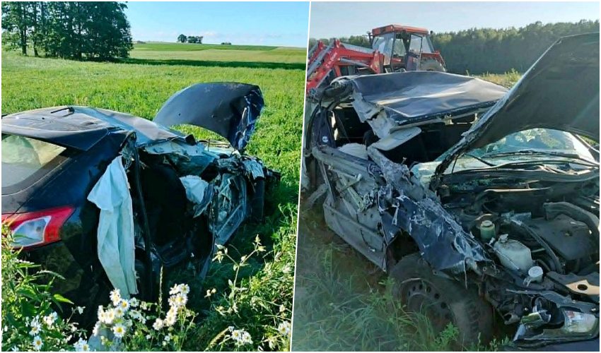 Klukowo: Groźny wypadek w gminie Klukowo. Interweniowało Lotnicze Pogotowie Ratunkowe [foto]