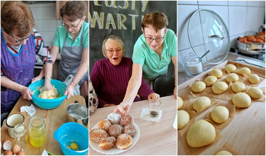Zapach pączków w całej gminie. Kulinarna akcja seniorów z Nowych Piekut [foto]