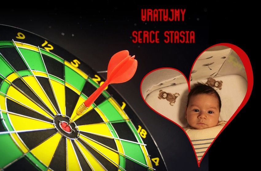 Charytatywny dart w Szepietowie. Zagrają dla serca Stasia