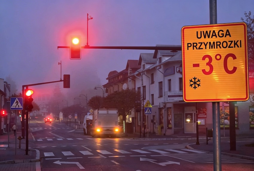 Minusowe temperatury wracają. Ostrzeżenie meteorologiczne dla powiatu
