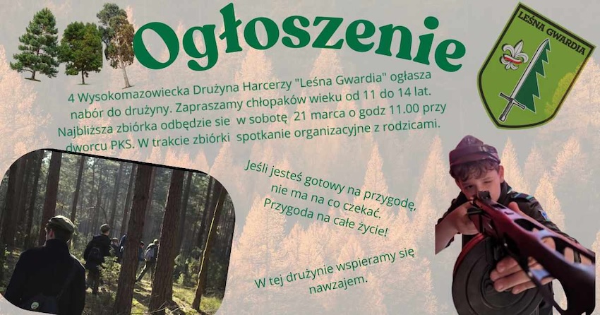 Zostań harcerzem. „Leśna Gwardia” szuka nowych członków w Wysokiem Mazowieckiem