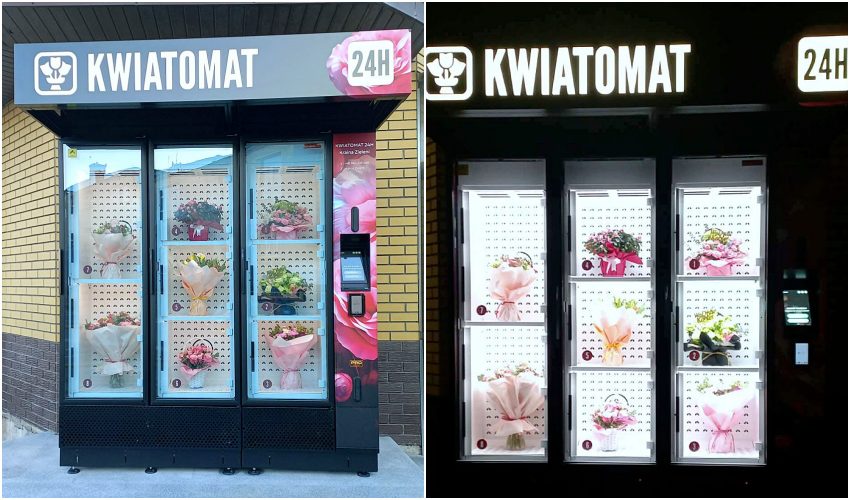 W Wysokiem Mazowieckiem stanął pierwszy kwiatomat. Przed Dniem Kobiet