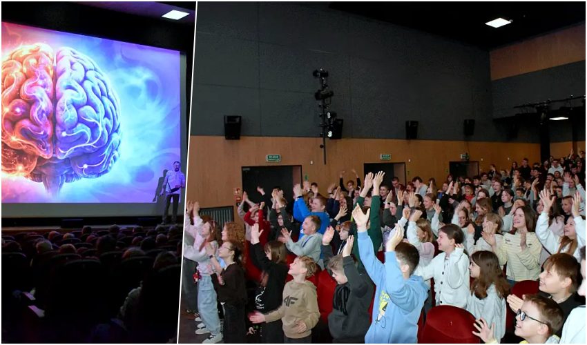 Uczniowie z Wysokiego Mazowieckiego na nietypowych zajęciach w kinie [foto]