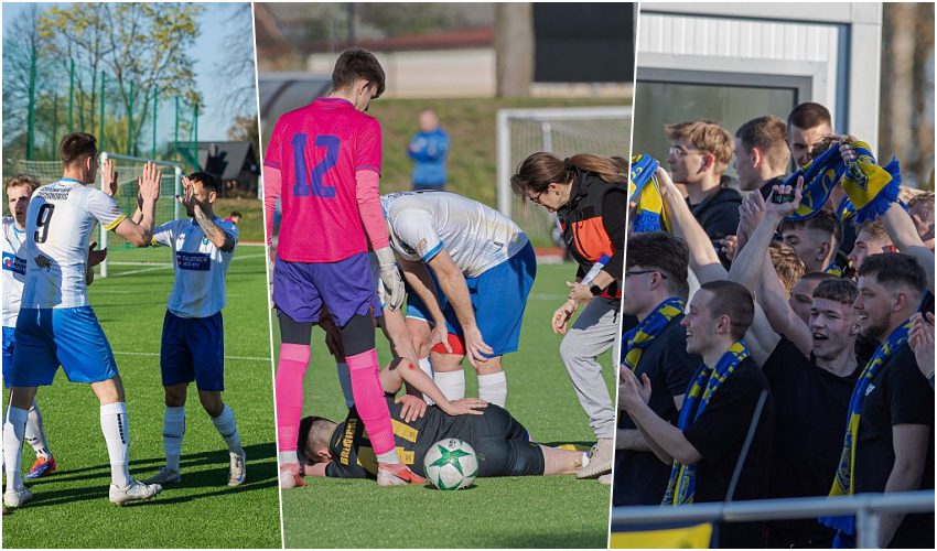Grad goli w derbach Ciechanowca. Piłkarski weekend w powiecie [foto]
