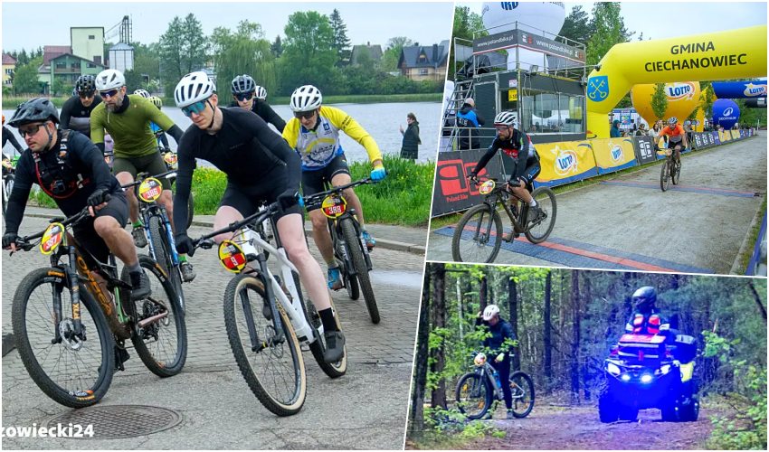 Ciechanowiec: Kolarze opanowali Ciechanowiec. Ponad 200 osób na starcie Poland Bike Marathon [wideo/foto]