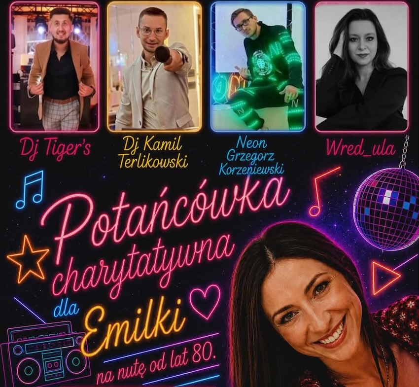 Ciechanowiec: Potańcówka w rytmie lat 80. w Ciechanowcu. Zbierają na leczenie Emilii Godlewskiej