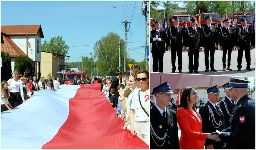 Uroczystości 3 Maja w Ciechanowcu. Akademia, msza i podziękowania dla ochotników [foto]