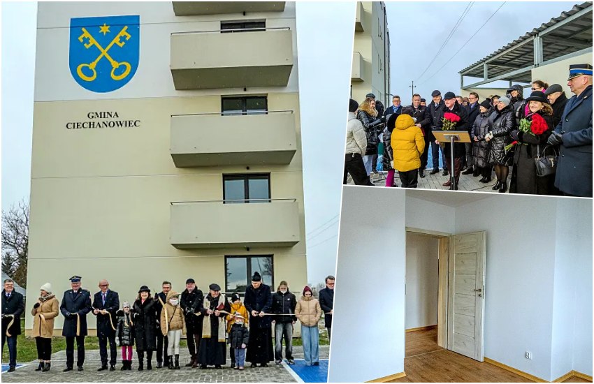36 rodzin odebrało klucze do nowych mieszkań w Ciechanowcu [wideo/foto]