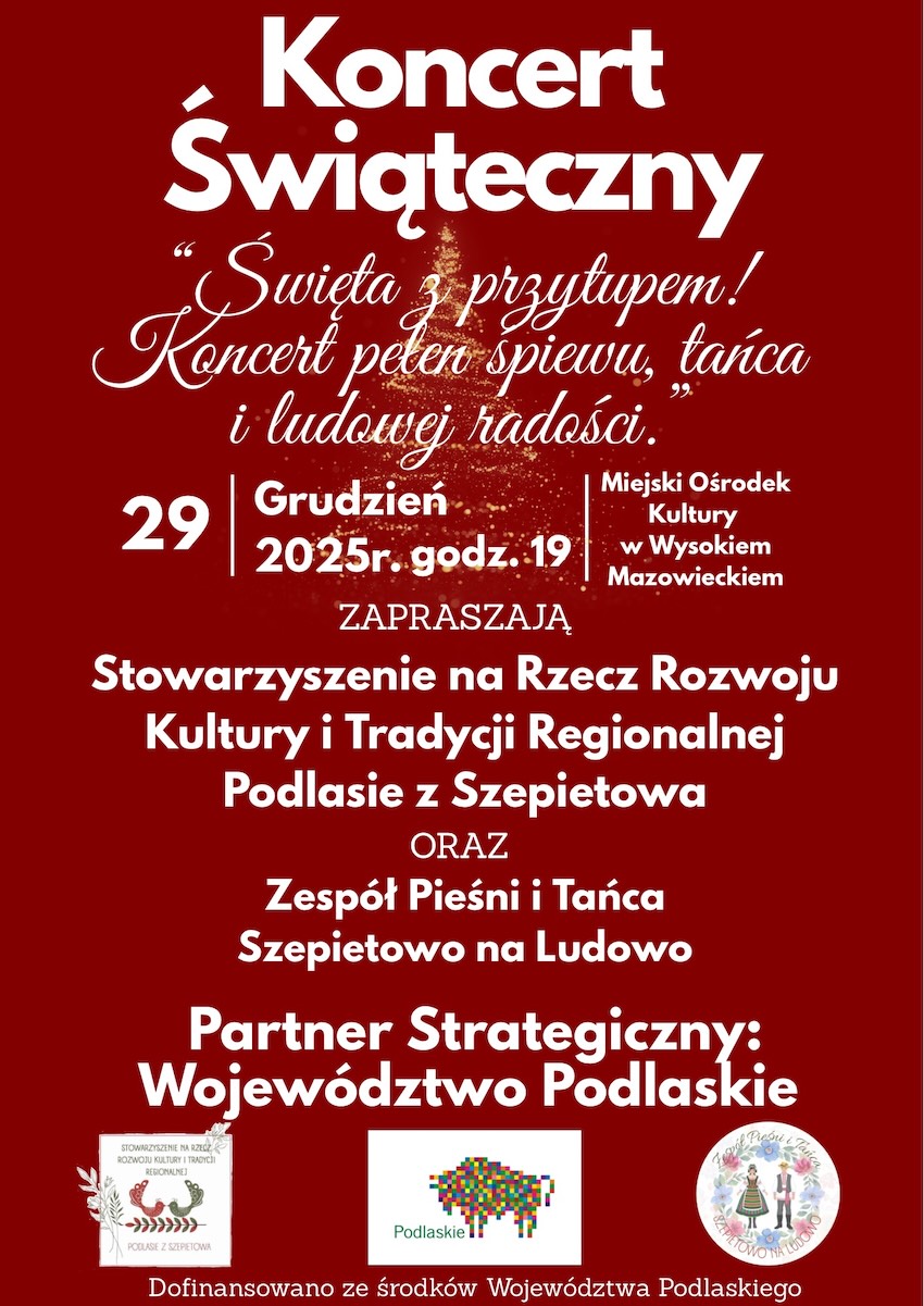 ZPiT „Szepietowo na Ludowo” wystąpi na scenie MOK w Wysokiem Mazowieckiem