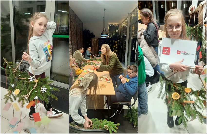 Świąteczne warsztaty w COKiS. W Ciechanowcu powstały naturalne kalendarze [foto]