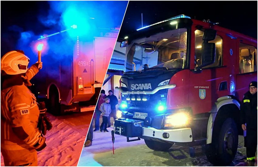 Półtora miliona na kołach. Strażacy z gminy Wysokie Mazowieckie mają nowy sprzęt [wideo/foto]