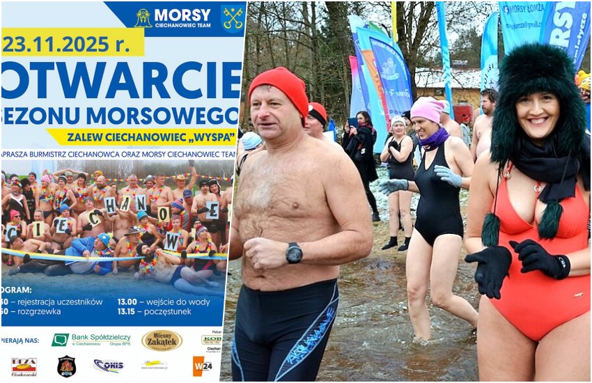 Najpierw rozgrzewka, potem zimna woda. Sezon morsowy w Ciechanowcu startuje 23 listopada