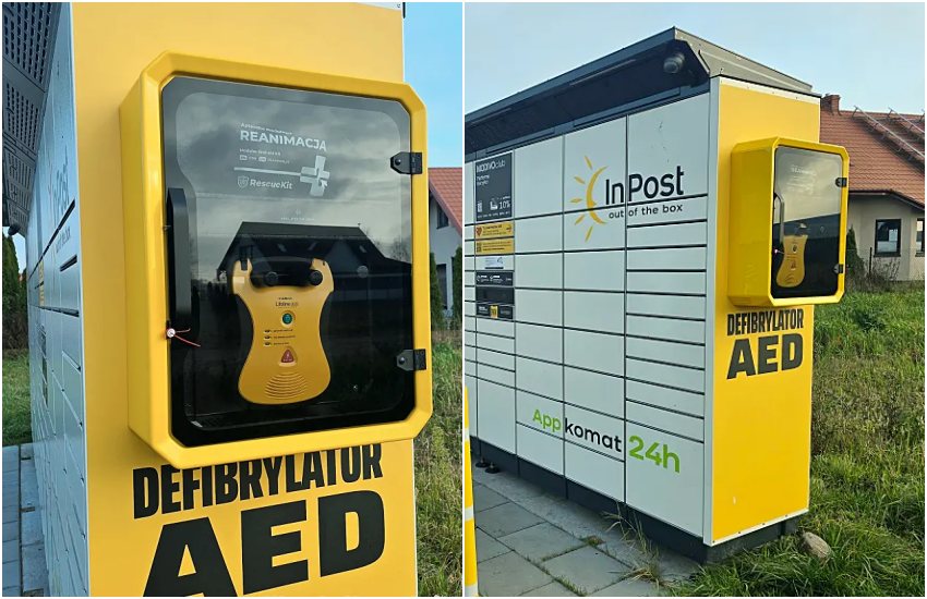 Nowy defibrylator AED w Wysokiem Mazowieckiem. Urządzenie pojawiło się na Paczkomacie [wideo/foto]