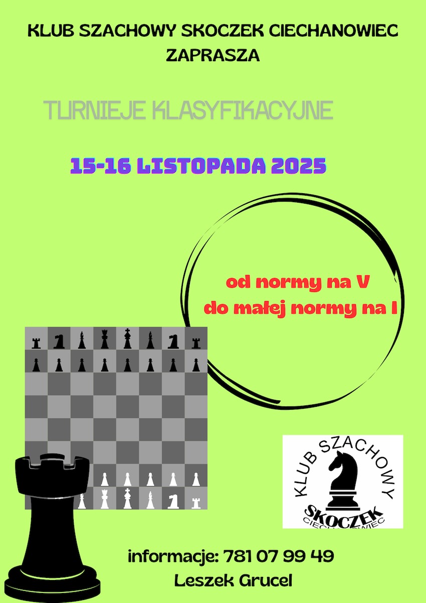 Szachowa rywalizacja w Ciechanowcu. 