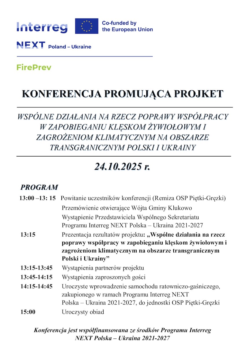 palakat promocyjny konferencja 24.10.2025 r