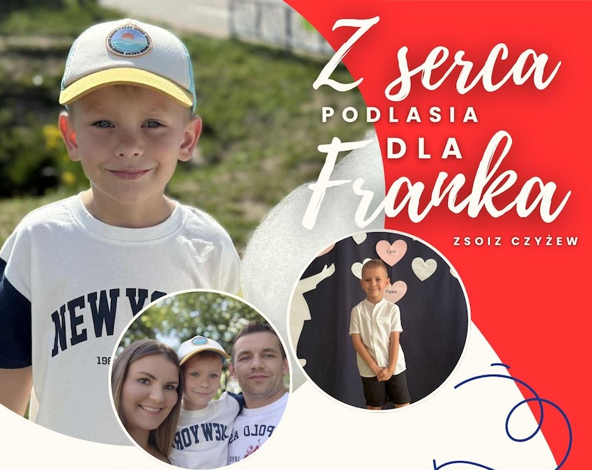 Czyżew: Strażacy, sportowcy i artyści jednoczą siły dla 6-letniego Franka