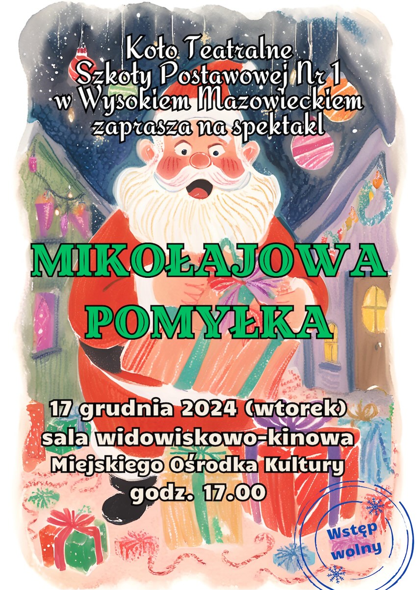 Wysokie Mazowieckie: Uczniowie SP1 zapraszają na przedstawienie 