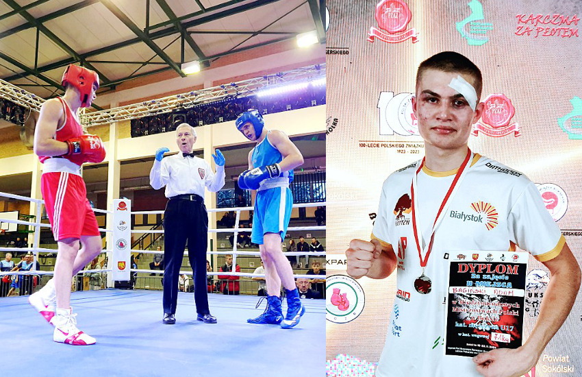Młody bokser z Wysokiego Mazowieckiego w finale międzynarodowego turnieju [foto]