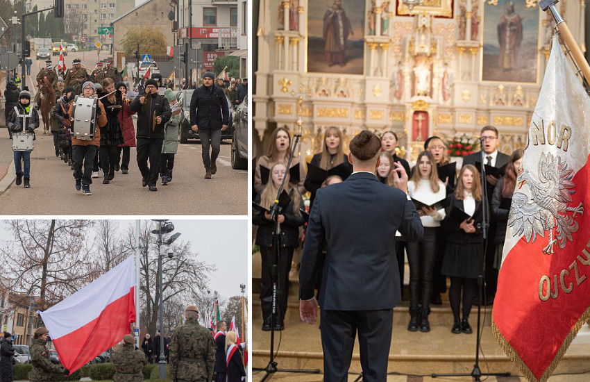 Mieszkańcy Wysokiego Mazowieckiego oddali hołd niepodległej Polsce [wideo/foto]