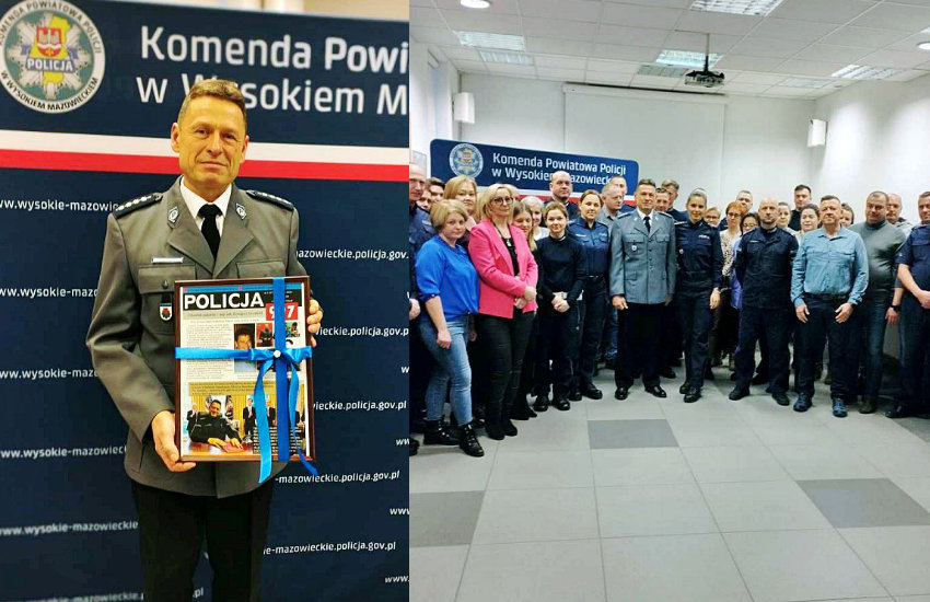 32 lata służby: Pożegnanie naczelnika asp. szt. Grzegorza Grosfelda z policją [foto]