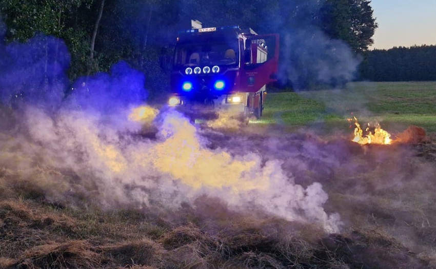 Od pożaru lasu po uderzenie pioruna - pracowity okres strażaków z wysokomazowieckiego