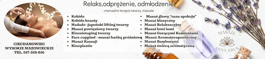 Anna Kruk - terapie manualne twarzy i masaże