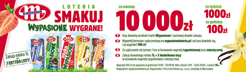 Mlekovita - loteria Smakuj Wypasione wygrane!