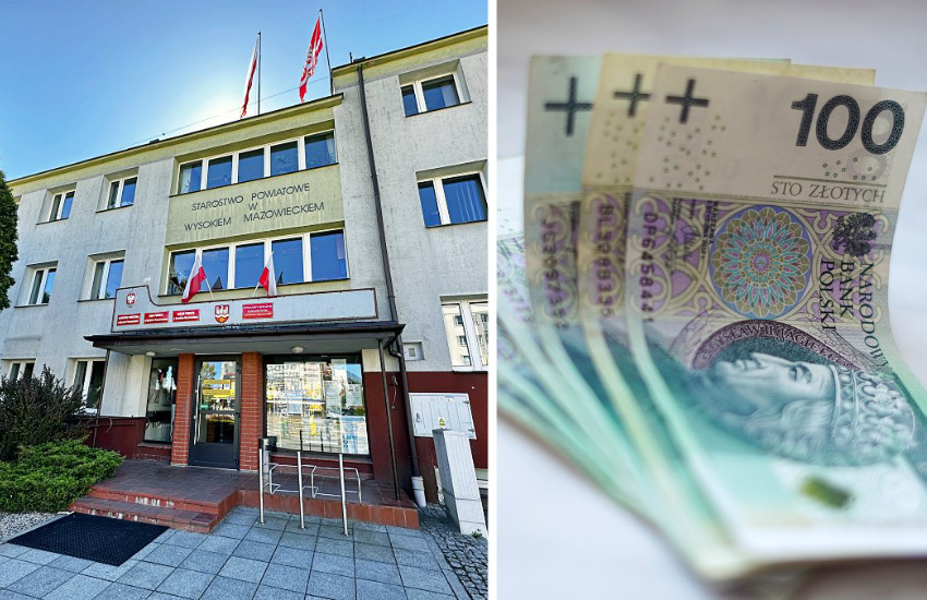 Zgubiłeś pieniądze w Wysokiem Mazowieckiem? Może są w Starostwie