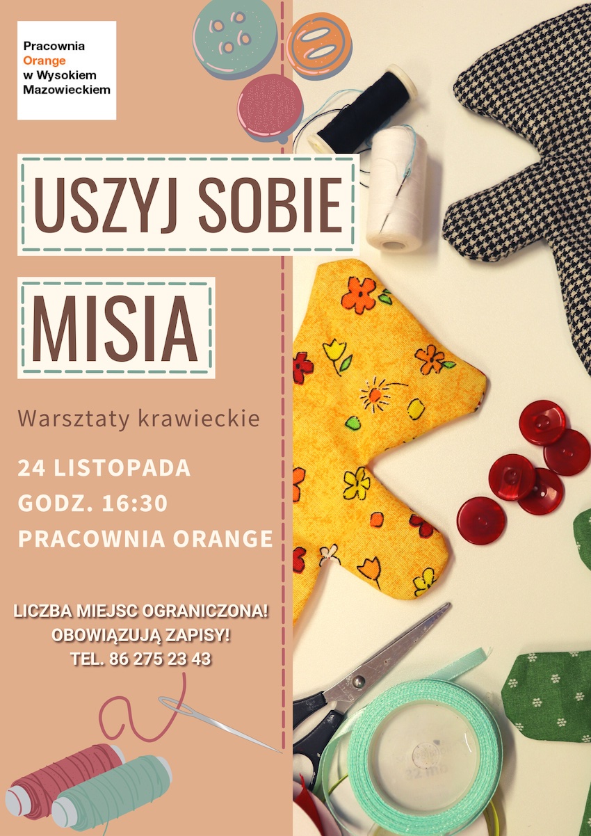 Warsztaty krawieckie Uszyj sobie misia kopia