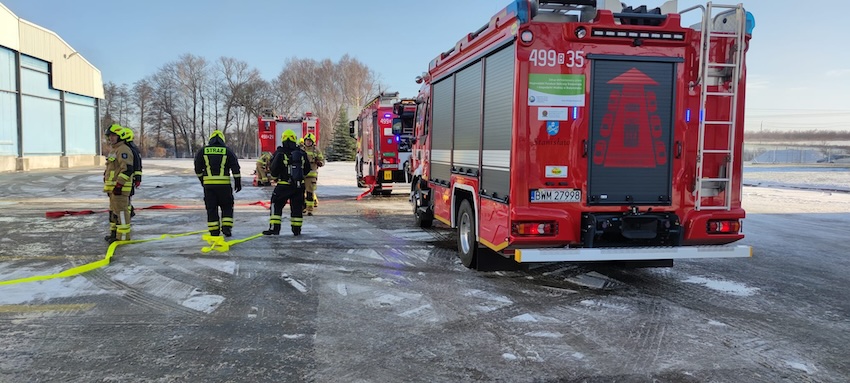 Czyżew: Symulacja pożaru w zakładach mięsnych [foto]
