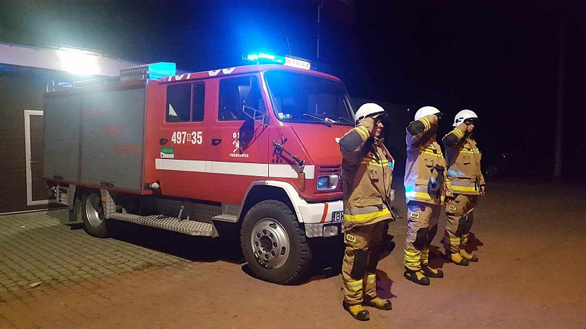 Strażacy z powiatu wysokomazowieckiego oddali hołd sekc. Bartoszowi Błyskala