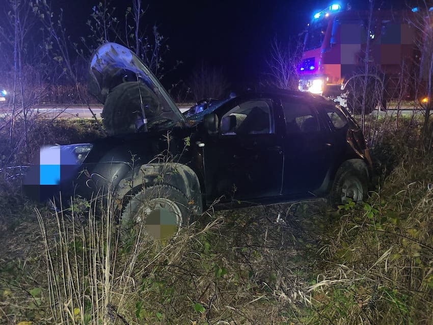 Wysokie Mazowieckie: Groźny wypadek z udziałem łosia – zwierzę nie przeżyło [foto]