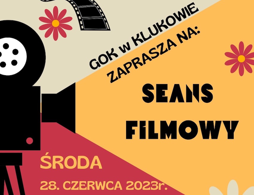 GOK Klukowo zaprasza na seans filmowy - popcorn i lemoniada gratis!
