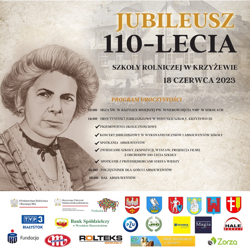 110 lat tradycji i edukacji - Jubileusz Zespołu Szkół Rolniczych w Krzyżewie już w najbliższą niedzielę