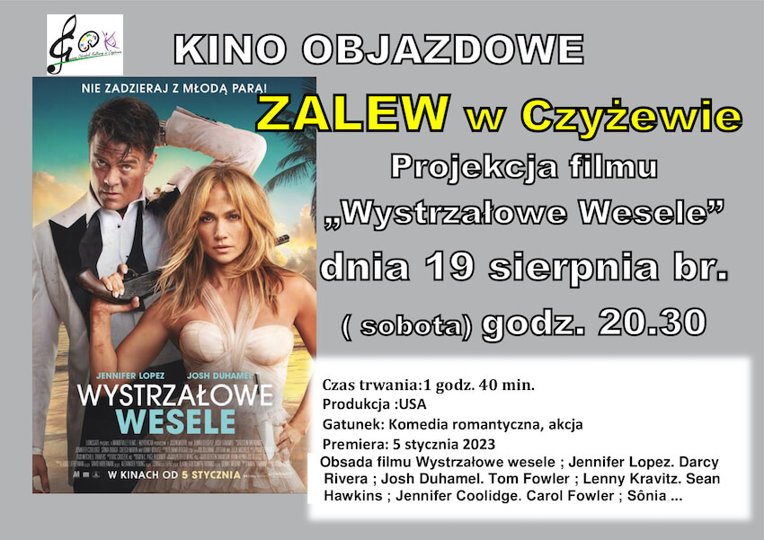 Seans filmowy nad zalewem i teatr w parku - GOK w Czyżewie ma plan na weekend