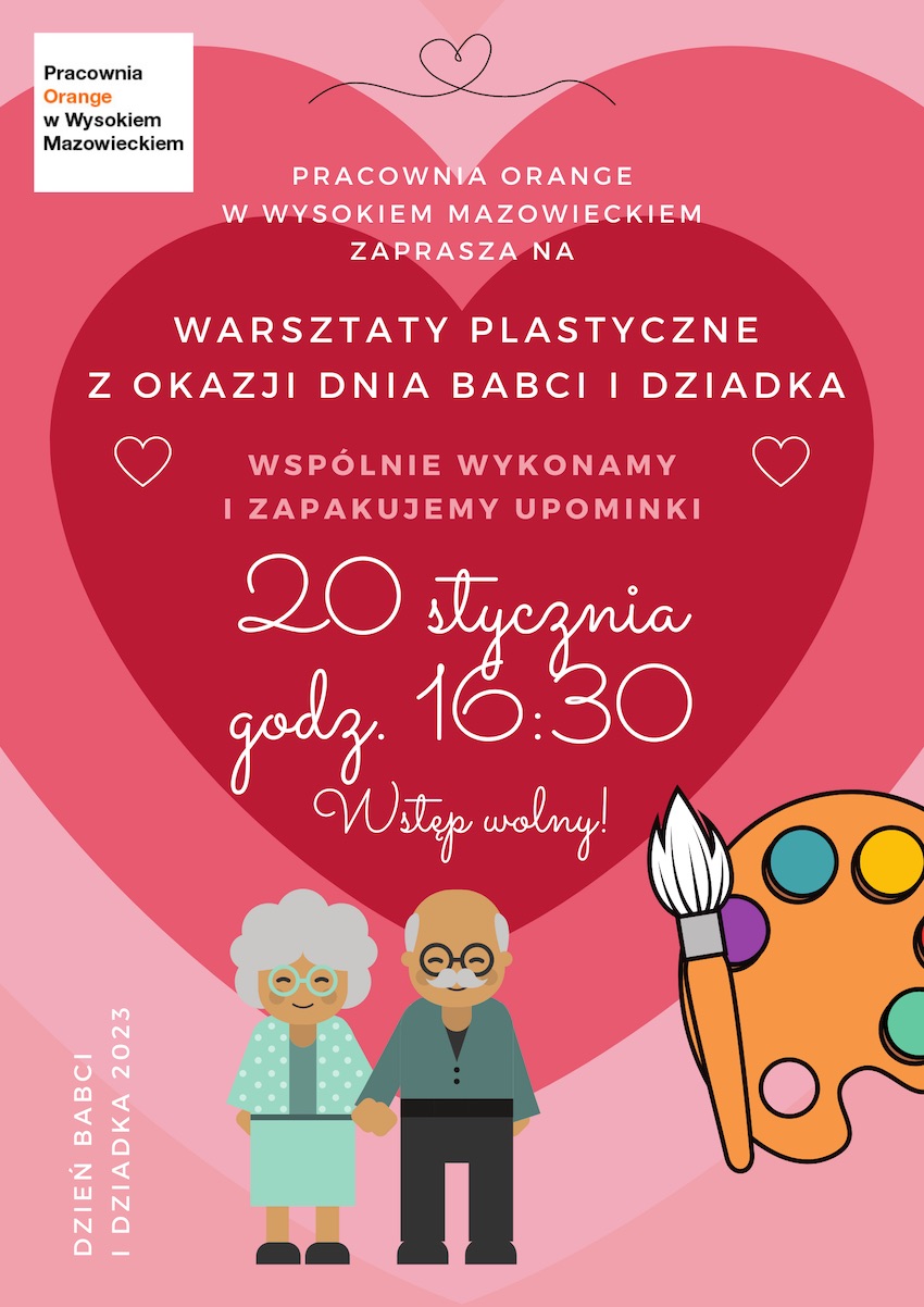 Wysokie Mazowieckie. Warsztaty plastyczne z okazji Dnia Babci i Dziadka