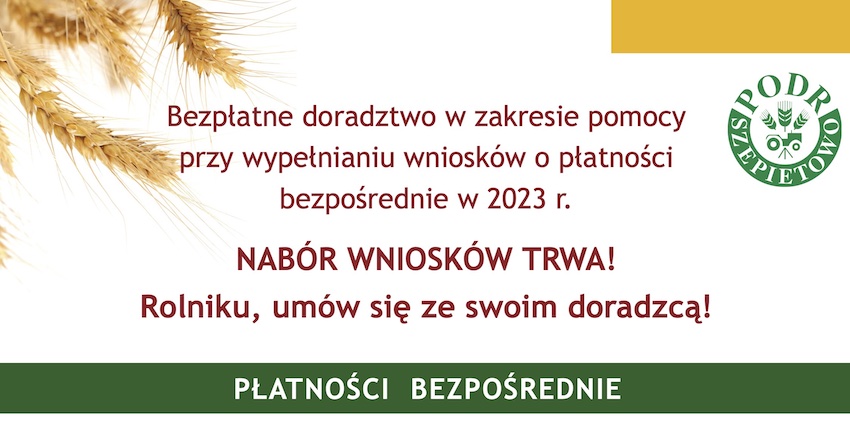 Rolniku! Ważny komunikat PODR Szepietowo 