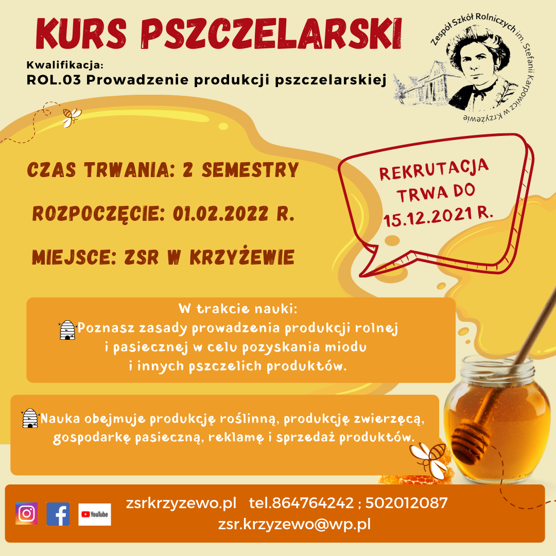 kurs pszczelarski 2021
