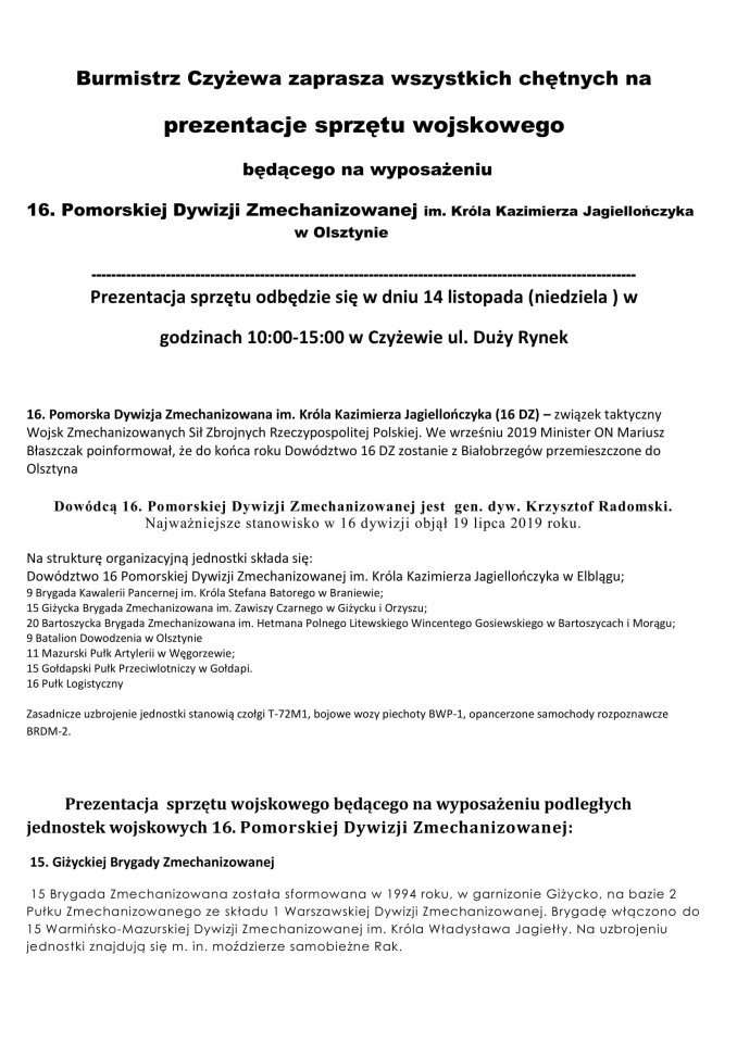 prezentacja sprzetu wojskowego 1