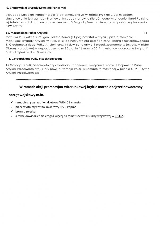 prezentacja sprzetu wojskowego 2