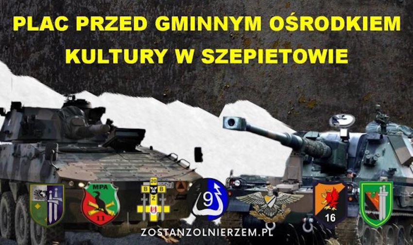 Szepietowo. Pokaz sprzętu wojskowego 16. Pomorskiej Dywizji Zmechanizowanej 