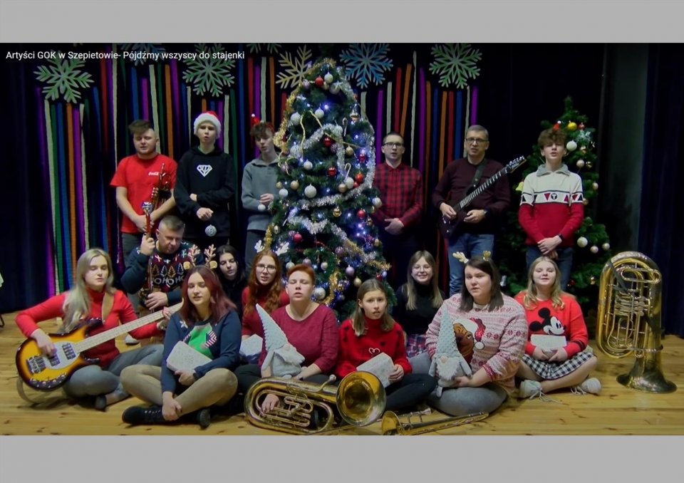 ”Pójdźmy wszyscy do stajenki” - w wykonaniu artystów GOK w Szepietowie