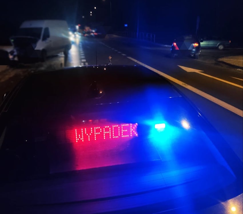 Wysokie Mazowieckie. Wypadek na trasie do Zambrowa. Jedna osoba poszkodowana