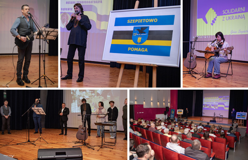 Artyści z Ukrainy podziękowali mieszkańcom Szepietowa [wideo/foto]