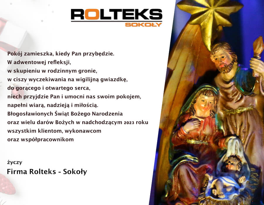 Życzenia. Firma ROLTEKS Sokoły