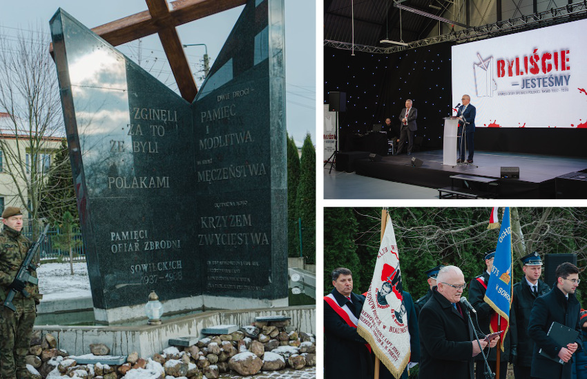 Sokoły. Odsłonięto pierwszy w Polsce pomnik ofiar "Operacji polskiej" NKWD [foto]