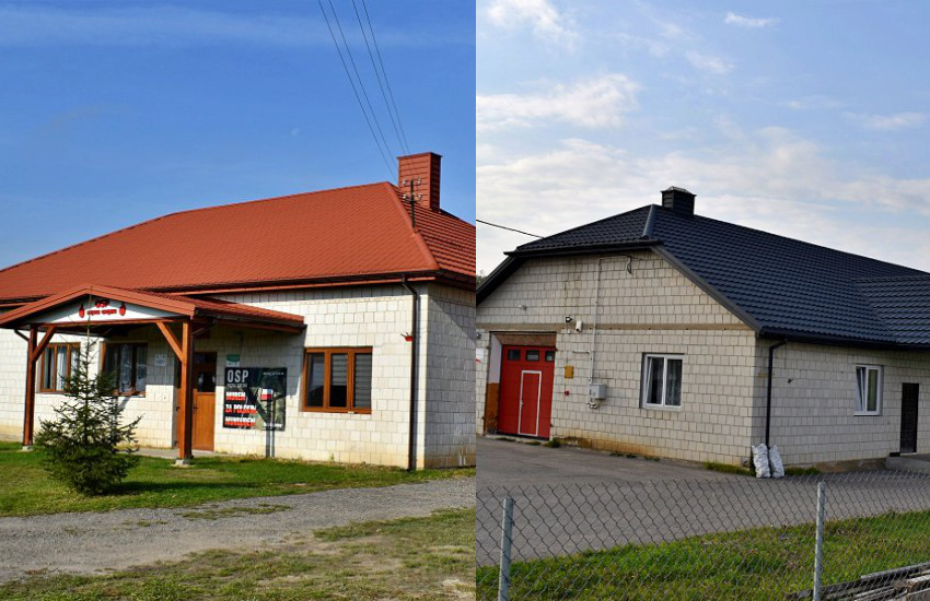 Klukowo. Nowe dachy na budynkach OSP [foto]