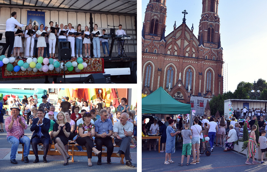 Całe rodziny bawiły się na festynie przed Bazyliką Mniejszą w Sokołach [wideo/foto]