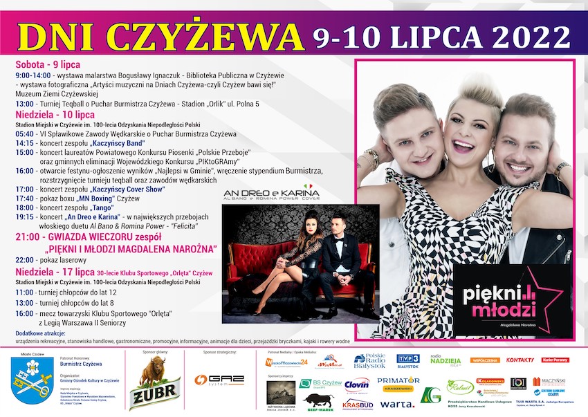Zapraszamy na Dni Czyżewa 2022 [9-10.07.2022r.] 